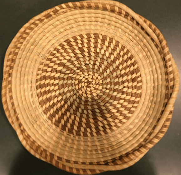 Image of Large Rice Fanner with Braided Rim