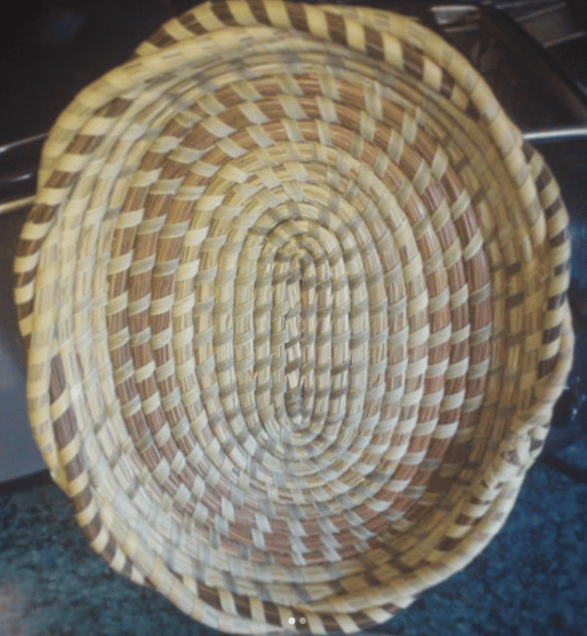 Image of Bread Basket w/ Braided Rim