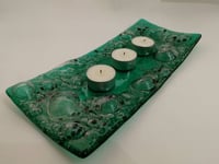 Image 2 of Emerald Swell Large Candle Holder