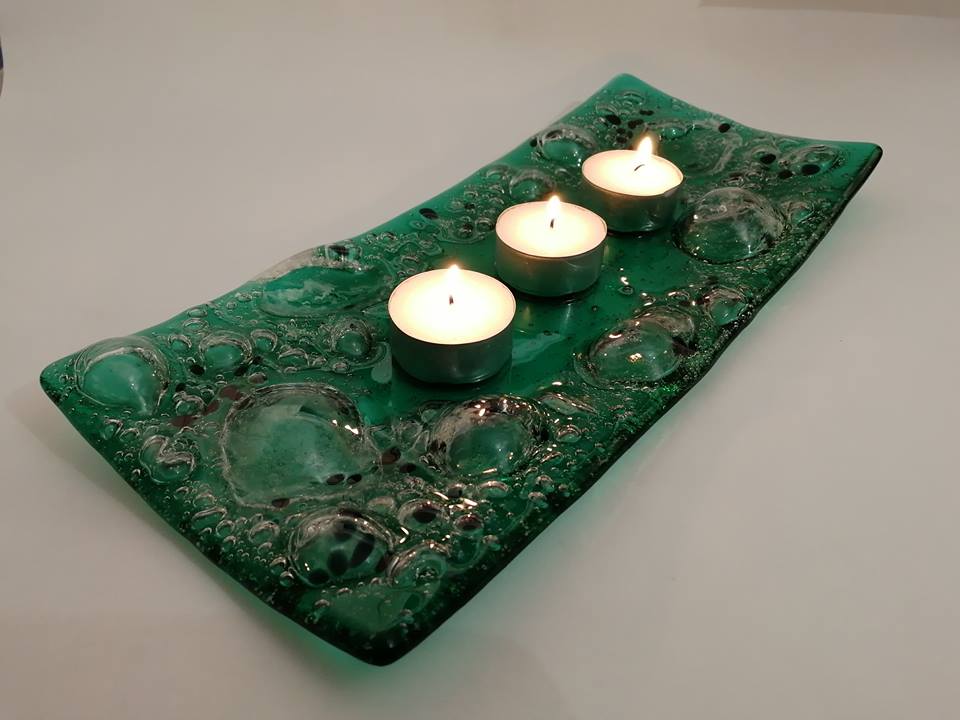 Image of Emerald Swell Large Candle Holder