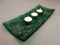Image 1 of Emerald Swell Large Candle Holder
