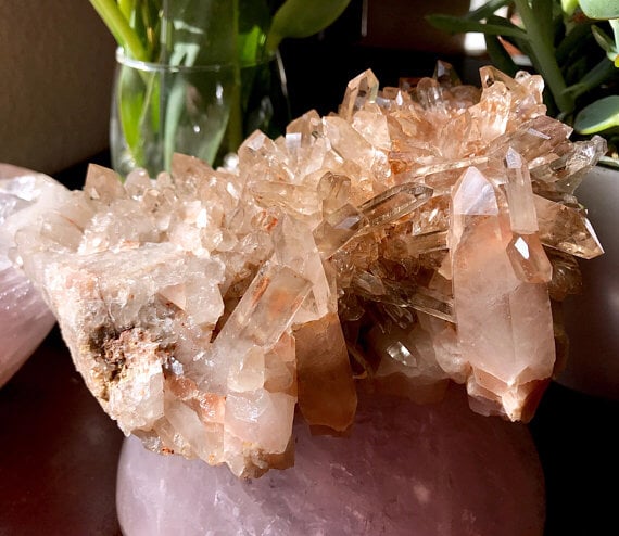 Image of RARE SMOKY QUARTZ CLUSTER! - IMPORTED FROM MADAGASCAR