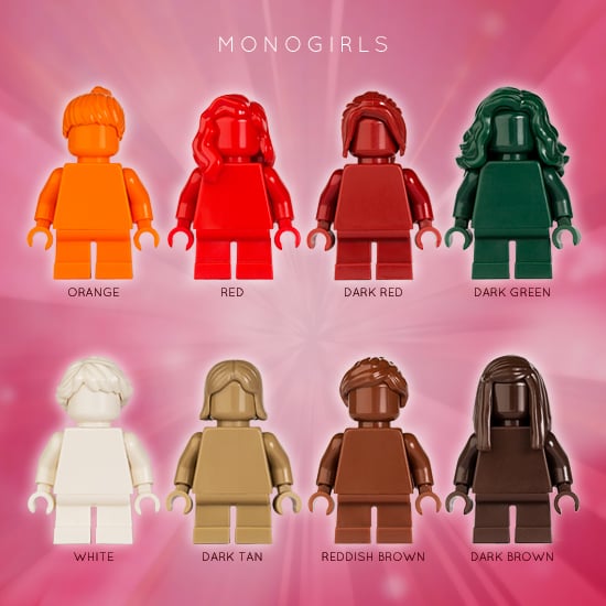 Minifigure LEGO Monochrome Plain Minifigure Figurine BLACK Monofig 