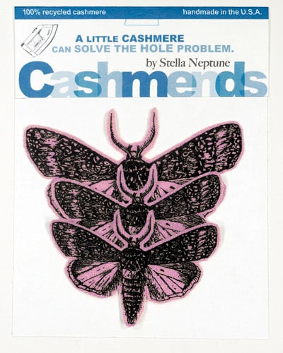 Image of Iron-on Cashmere Moths - Light Pink