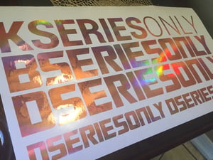 Image of Pink hologram banners / kseries / bseries / dseries