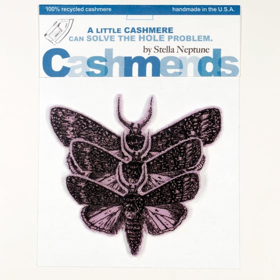 Image of Iron-on Cashmere Moths - Lavender
