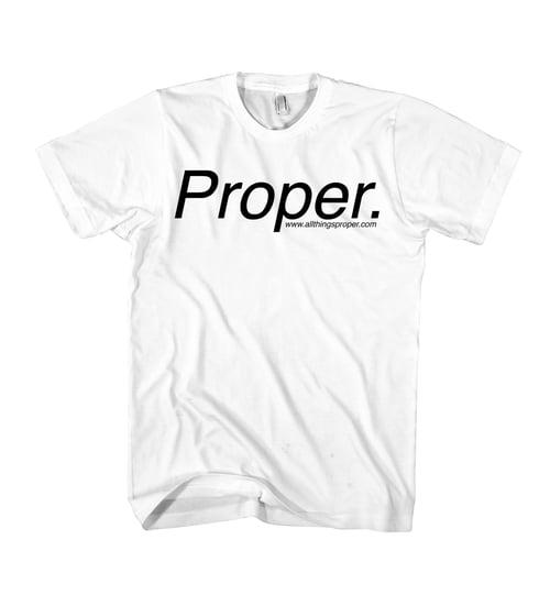 Image of Classic Proper. Tee - White