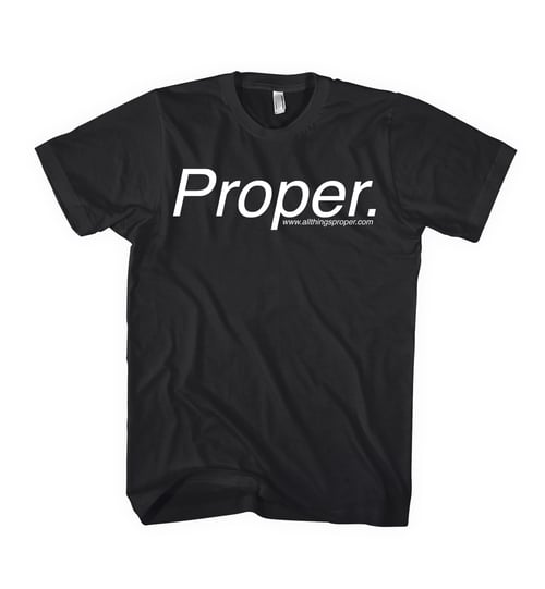 Image of Classic Proper. Tee - Black