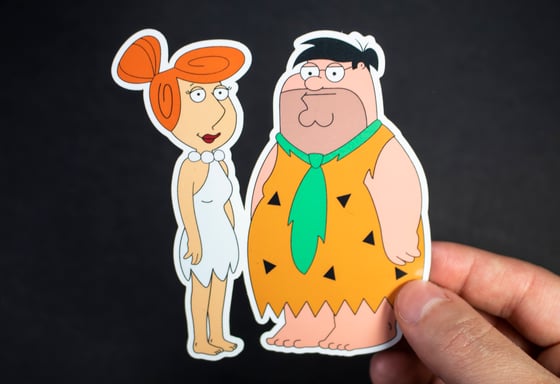 Image of Peter & Lois Griffin X Fred & Vilma Flintstone