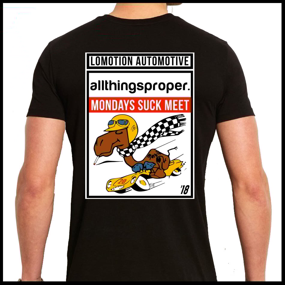 Image of ATP - Mondays Sucks Meet Tee - '18 - Black