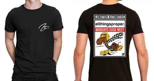 Image of ATP - Mondays Sucks Meet Tee - '18 - Black