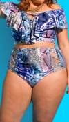 Plus Size Snakeskin 2-Piece Swimsuit