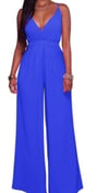 Casual Spaghetti Strap Wide Leg Jumpsuit