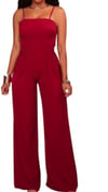 Casual Spaghetti Wide-Leg Jumpsuit