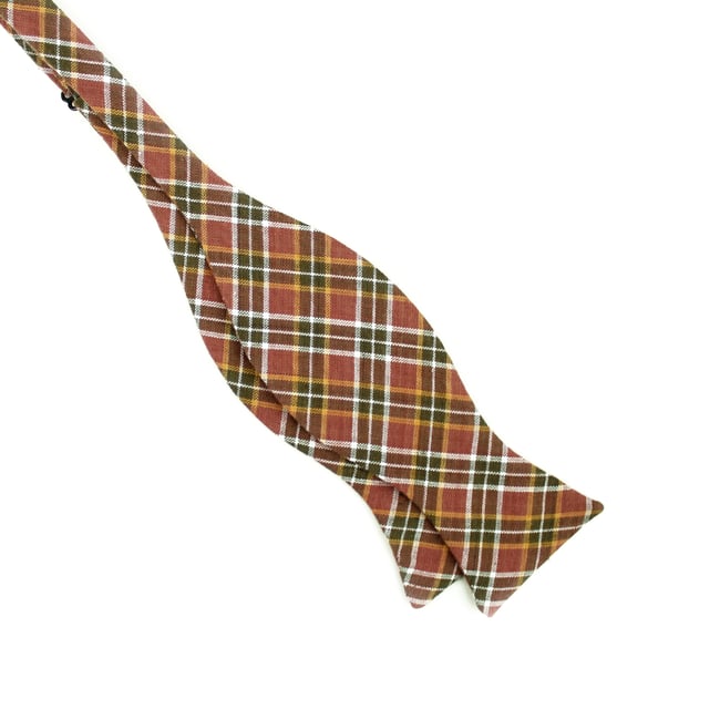 Sample Sale - Rosewood Plaid Bow Tie
