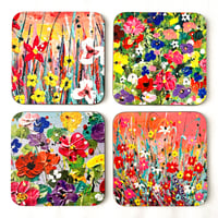 Image 1 of Summer Brights Coaster Set