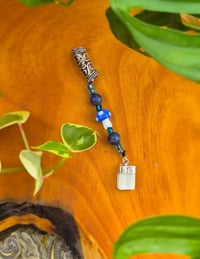 Image 1 of Selenite Dangle with Sodalite