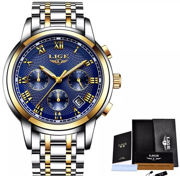 Image of LIGE Watch Men Fashion Sport Quartz Clock Mens Watches