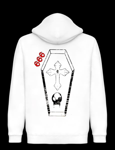 Image of Kasket white hoodie