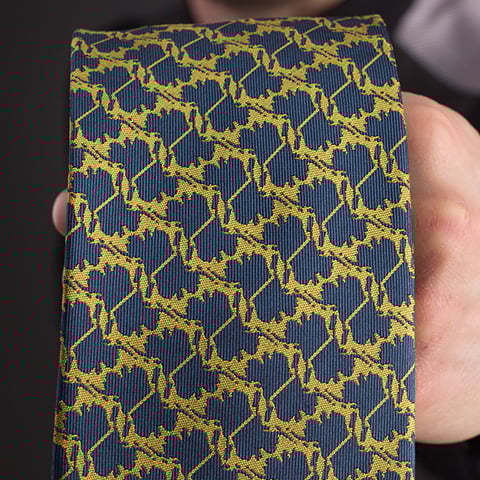 Image of Alaska Pattern Silk Ties