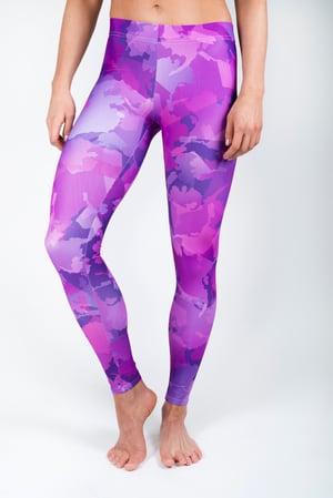 Image of Alaska Pattern Leggings - Blueberry