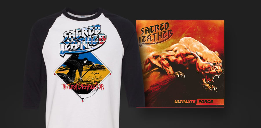 Image of Ultimate Force (Black) Vinyl + Raglan Combo