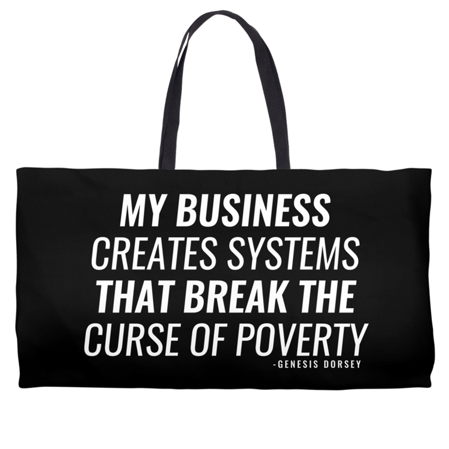 Image of Break the Curse Weekend Bag (Black Handle)