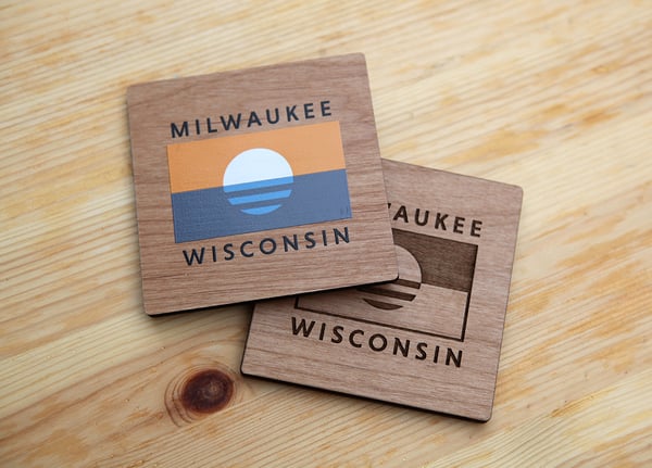 Image of Milwaukee Flag Coaster