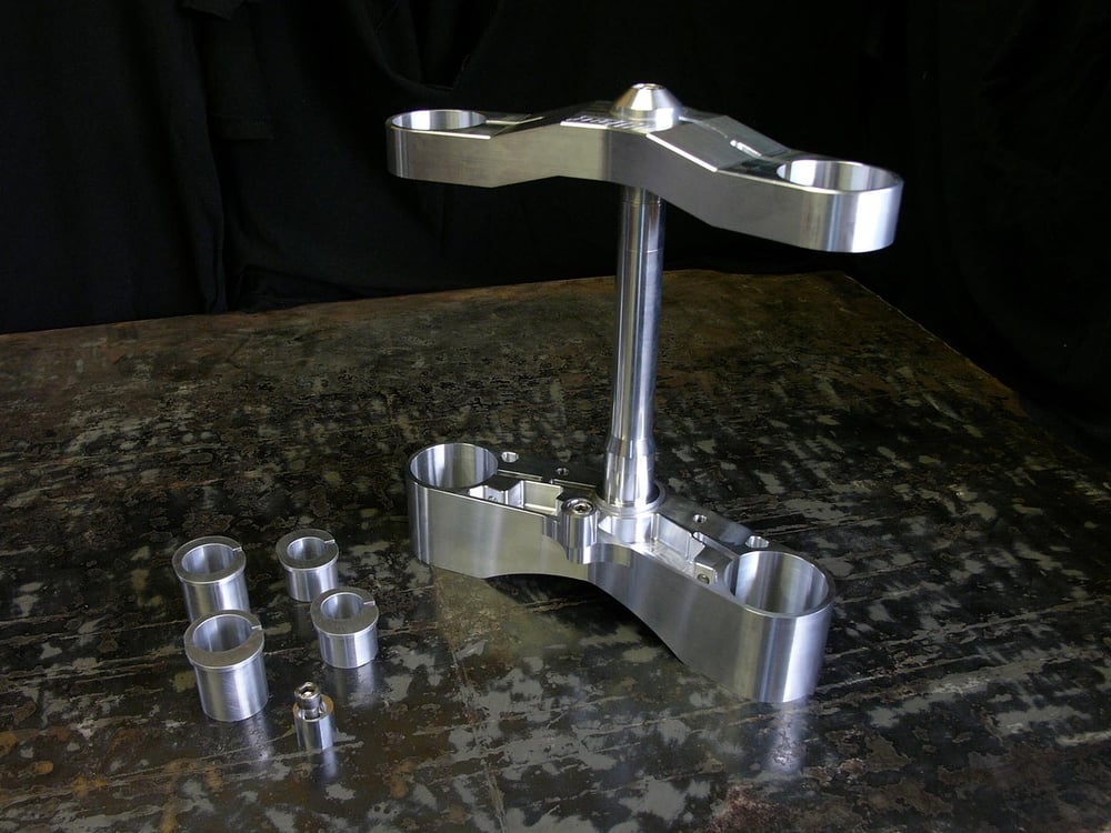 Image of Mk2 Adjustable offset gullwing triple clamps