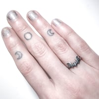 Image 4 of Mini Vampira ring in sterling silver or gold
