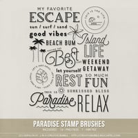 Image 1 of Paradise Stamp Brushes (Digital)