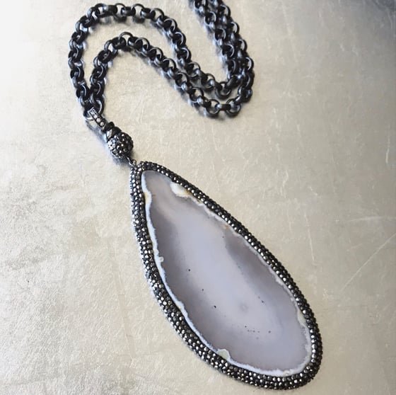 Image of Large Agate Necklace