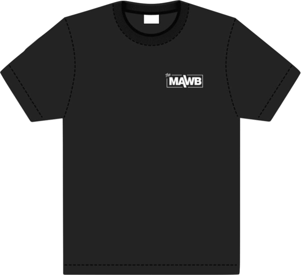 Image of The Mawb T-Shirts - Black w/ Chest Logo Print