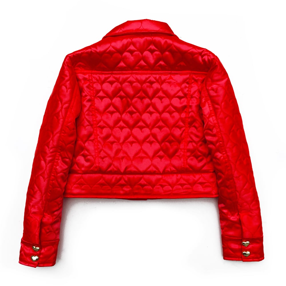 Cherry red hotsell denim jacket