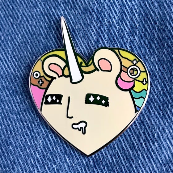 Image of Boonicorn LOVES YOU! Enamel Pin