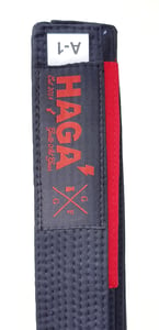 Image of BATCH 1 BJJ BLACK with RED ranked bar