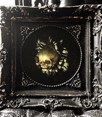 Image 1 of 'FOETAL SKULL OF NASCENCY’ [ UNIQUE PRINT - { 1/1 } ] HAND EMBELLISHED MUSEUM ARCHIVAL PRINT