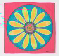 Image 1 of Mandala Scarf -  Yellow Mehndi Daisy