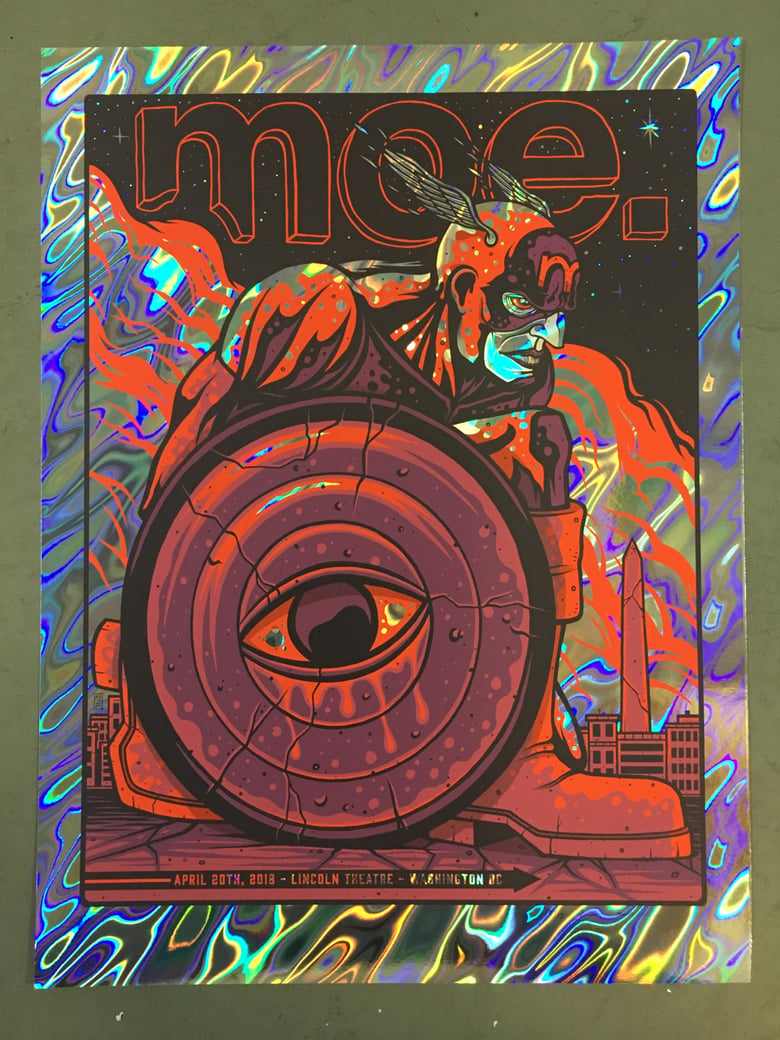 Image of Moe. - April 20th, 2018 - Lincoln Theatre - Lava Foil Variant