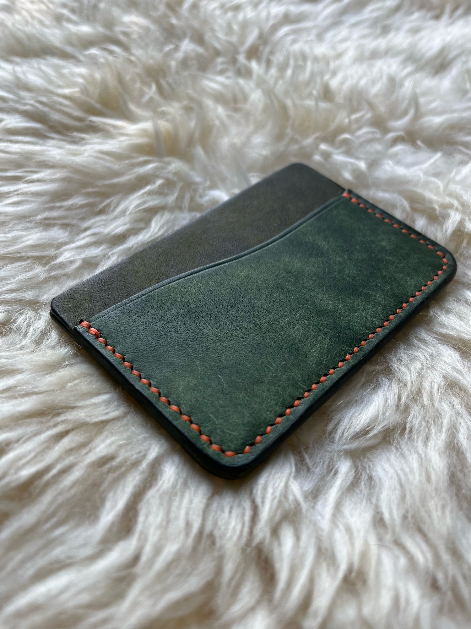 Image of Olive/Emerald Pueblo Horizontal Cardholder 