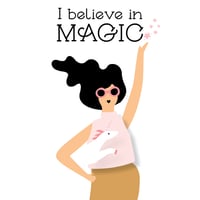 I Believe in Magic Note Cards