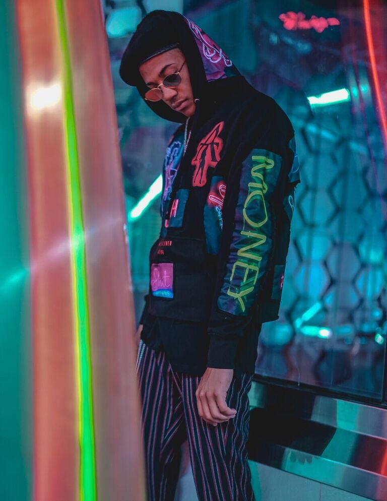 Image of Neon PATCHED Hoodie