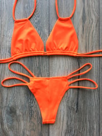 Skinny strings Orange Bikini