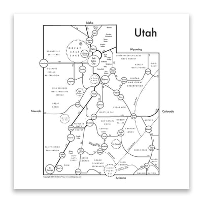 Image of Utah Map