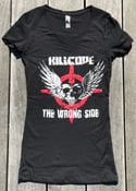 Image of KC women’s  V-Neck “The Wrong Side Tee
