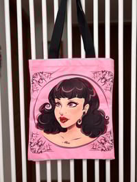 Image 4 of Art By Miss Alice Meow tote bag