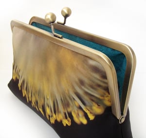 Image of Yellow catkin clutch bag