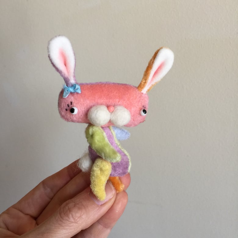 Image of Fluffer the Spring Bunny in Multicolors