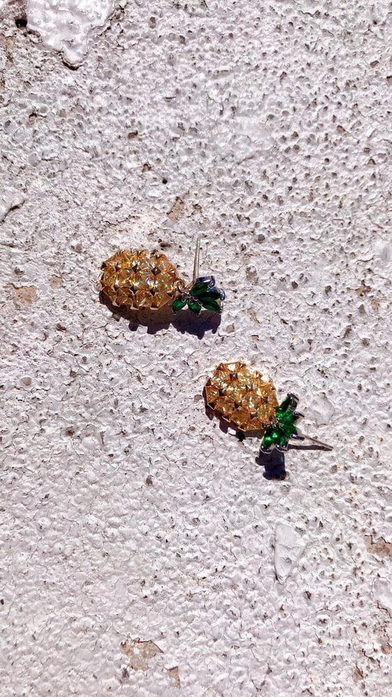 Image of Pineapple Cluster Earrings
