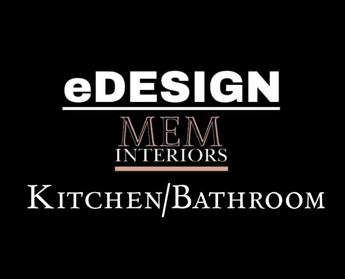 Image of Kitchen or Bathroom eDesign (no technical drawings. i.e: plumbing, electrical, cabinetry, etc)